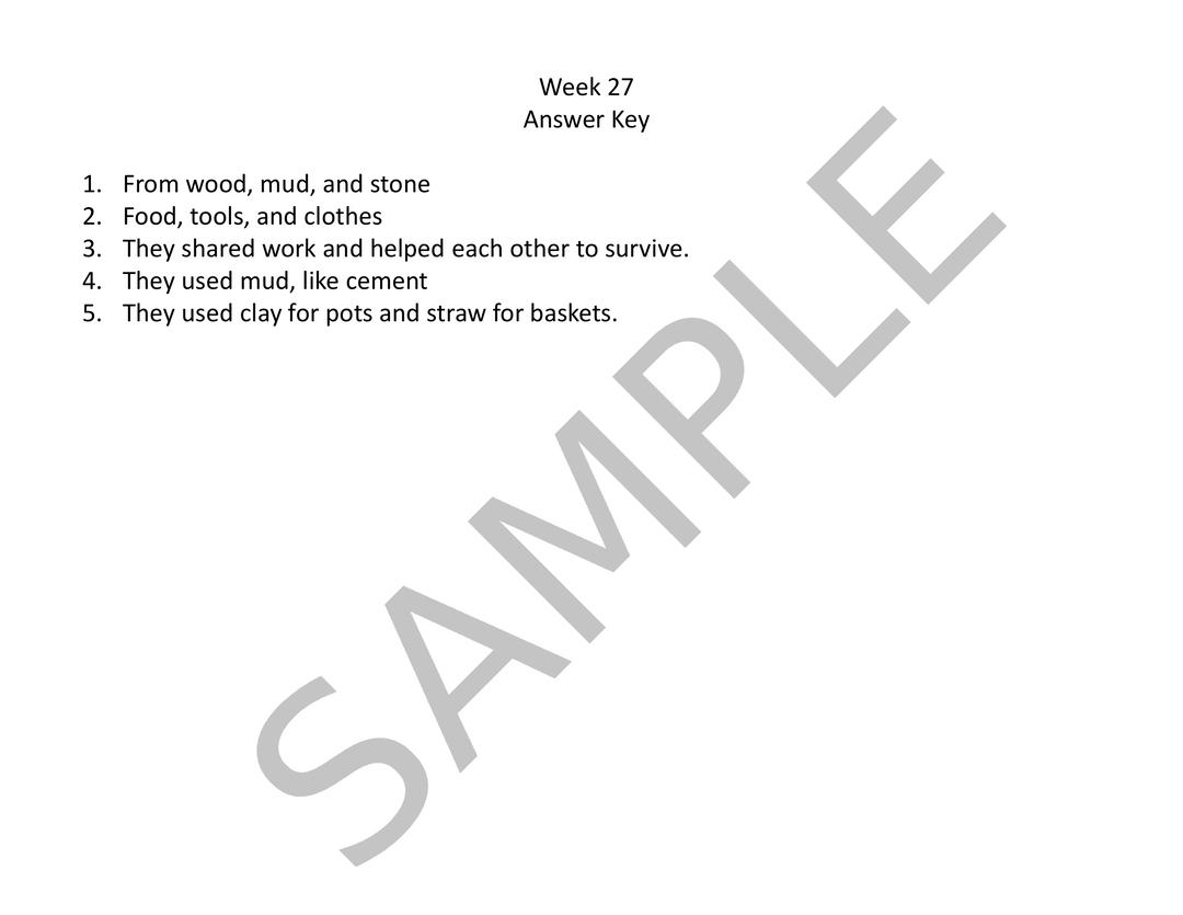 Grade 2 Daily Social Studies & Reading Comprehension Worksheets: Ancient World (Weeks 25-28)