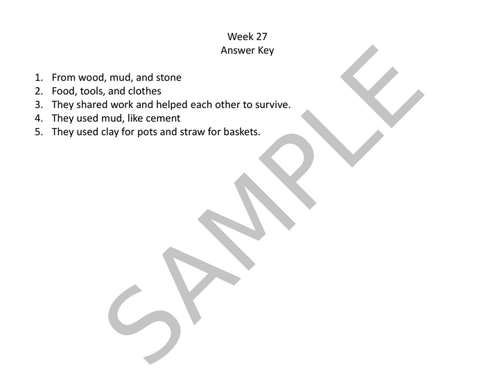 Grade 2 Daily Social Studies & Reading Comprehension Worksheets: Ancient World (Weeks 25-28)