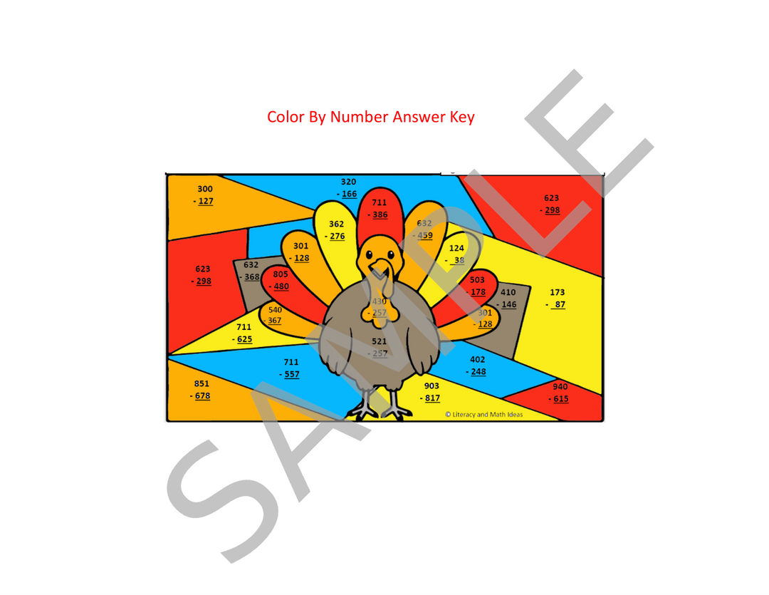 Thanksgiving Break Math & ELA Review Packet (Grades 3-5)