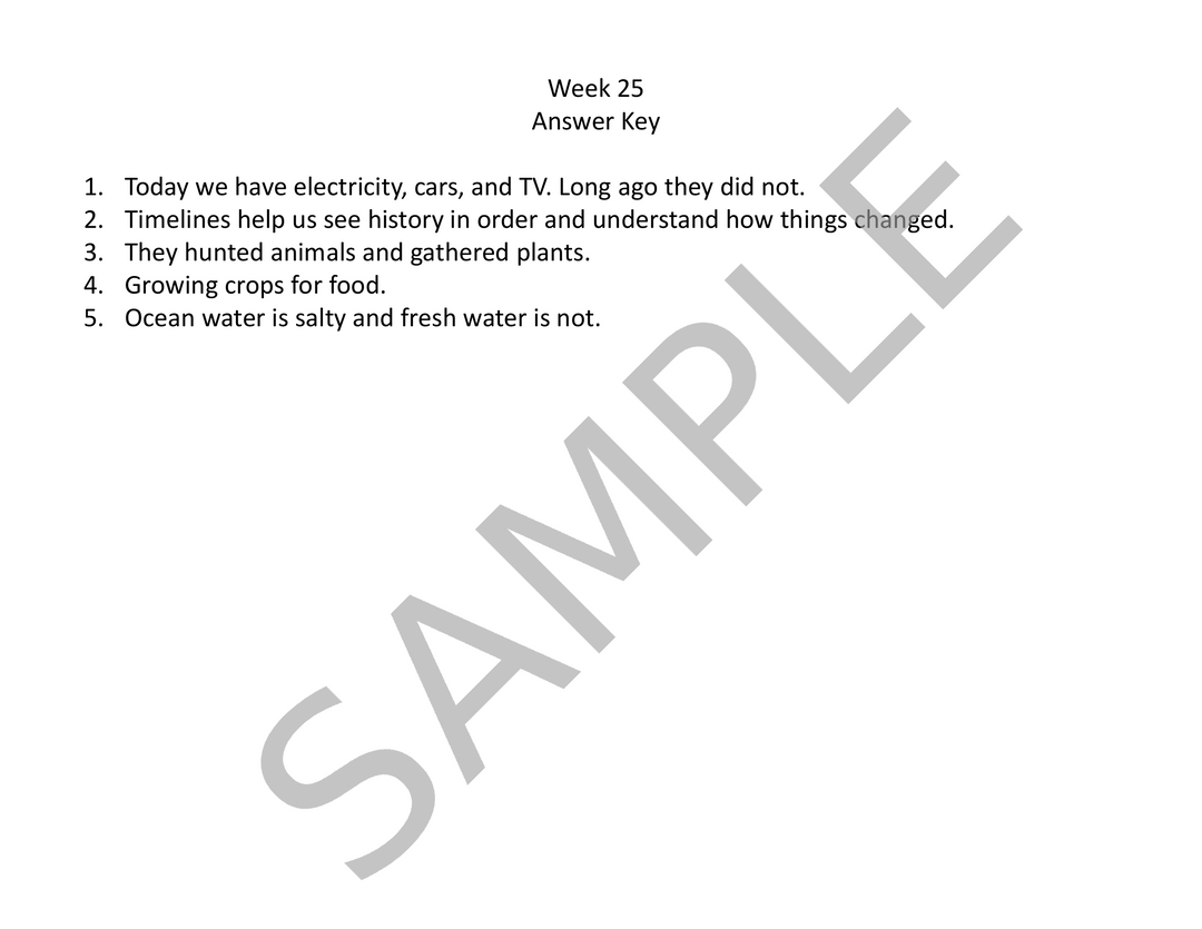 Grade 2 Daily Social Studies & Reading Comprehension Worksheets: Ancient World (Weeks 25-28)