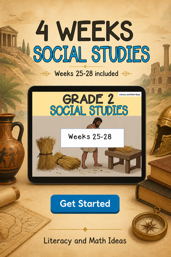 Grade 2 Daily Social Studies & Reading Comprehension Worksheets: Ancient World (Weeks 25-28)