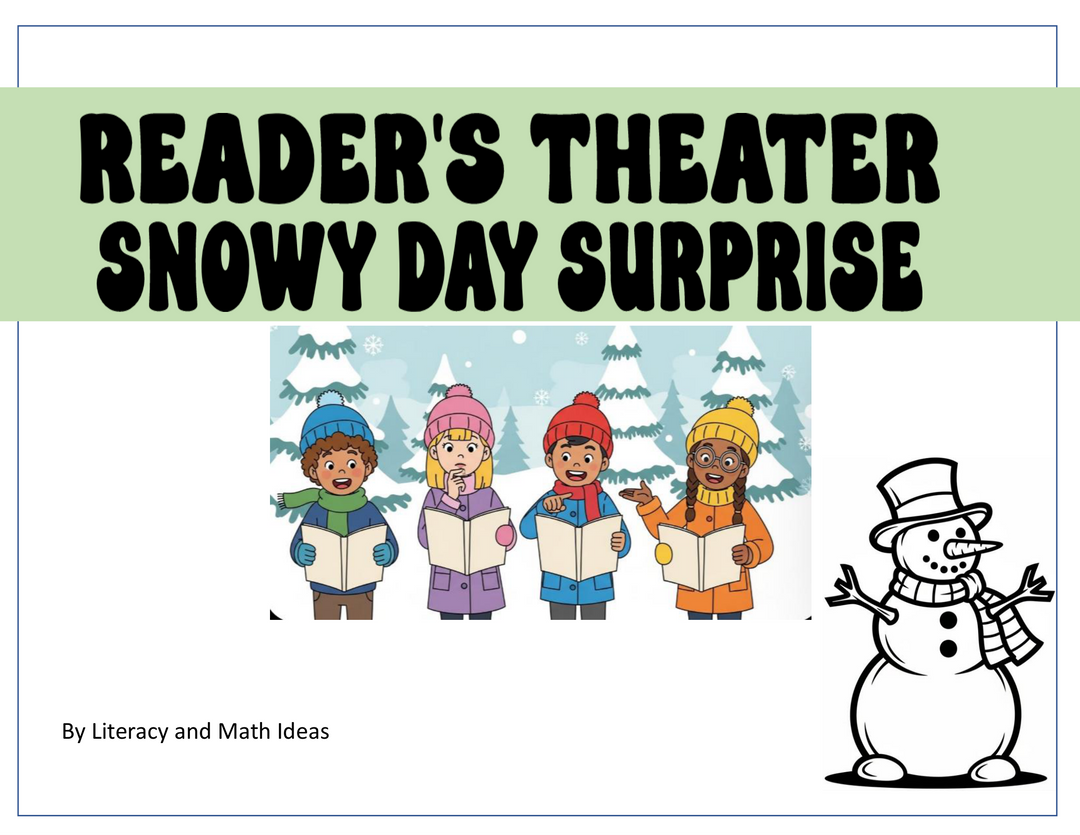 Free Winter Reader's Theater Script & Self-Checking Learning Games