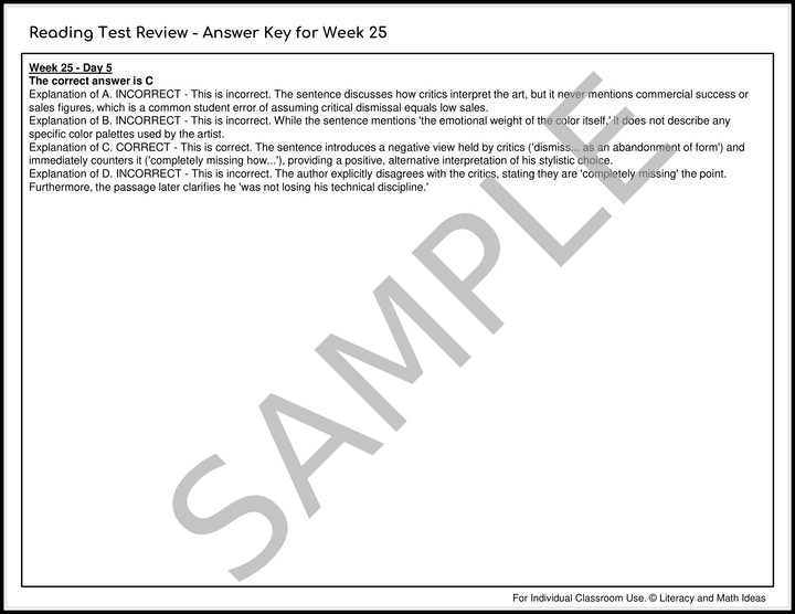 SAT Reading Prep: 10 Months of Daily Spiral Review & Explanations