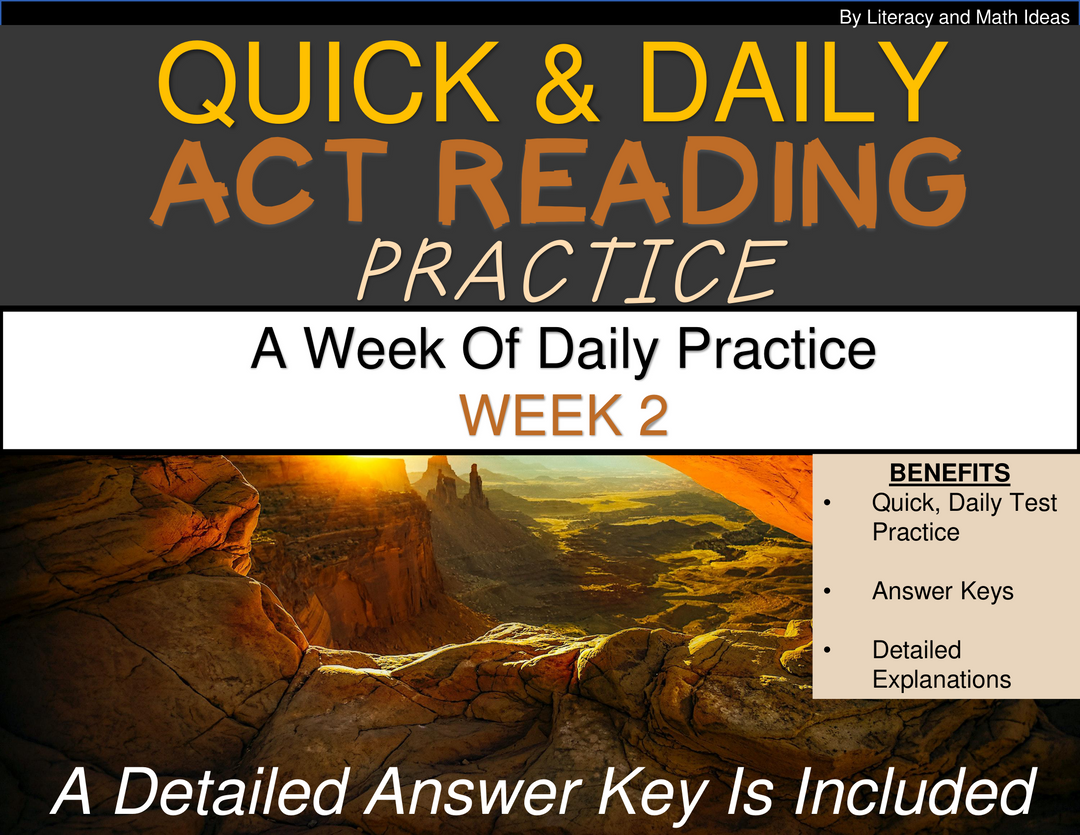 Daily ACT Reading Comprehension Practice - Week 2
