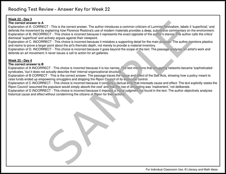 Daily SAT Reading Practice Weeks 21-24: Comprehensive Test Prep