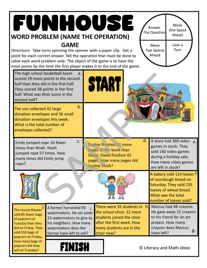No-Prep 2nd & 3rd Grade Addition and Subtraction Board Games