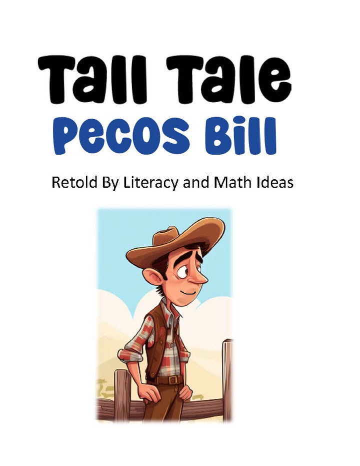 Free Tall Tale: Pecos Bill (Printable Book & Comprehension Questions)