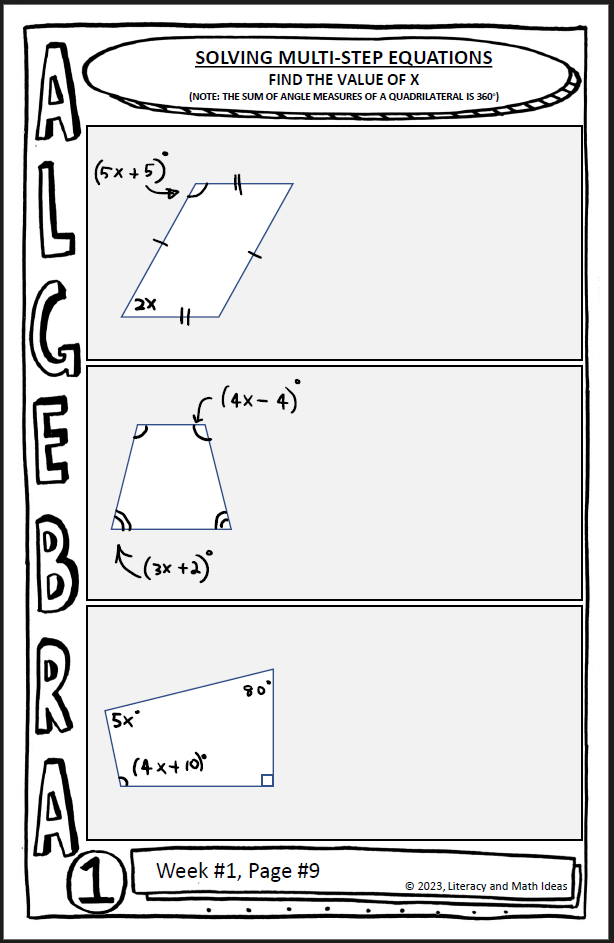 Algebra 1 Solving Equations and Inequalities