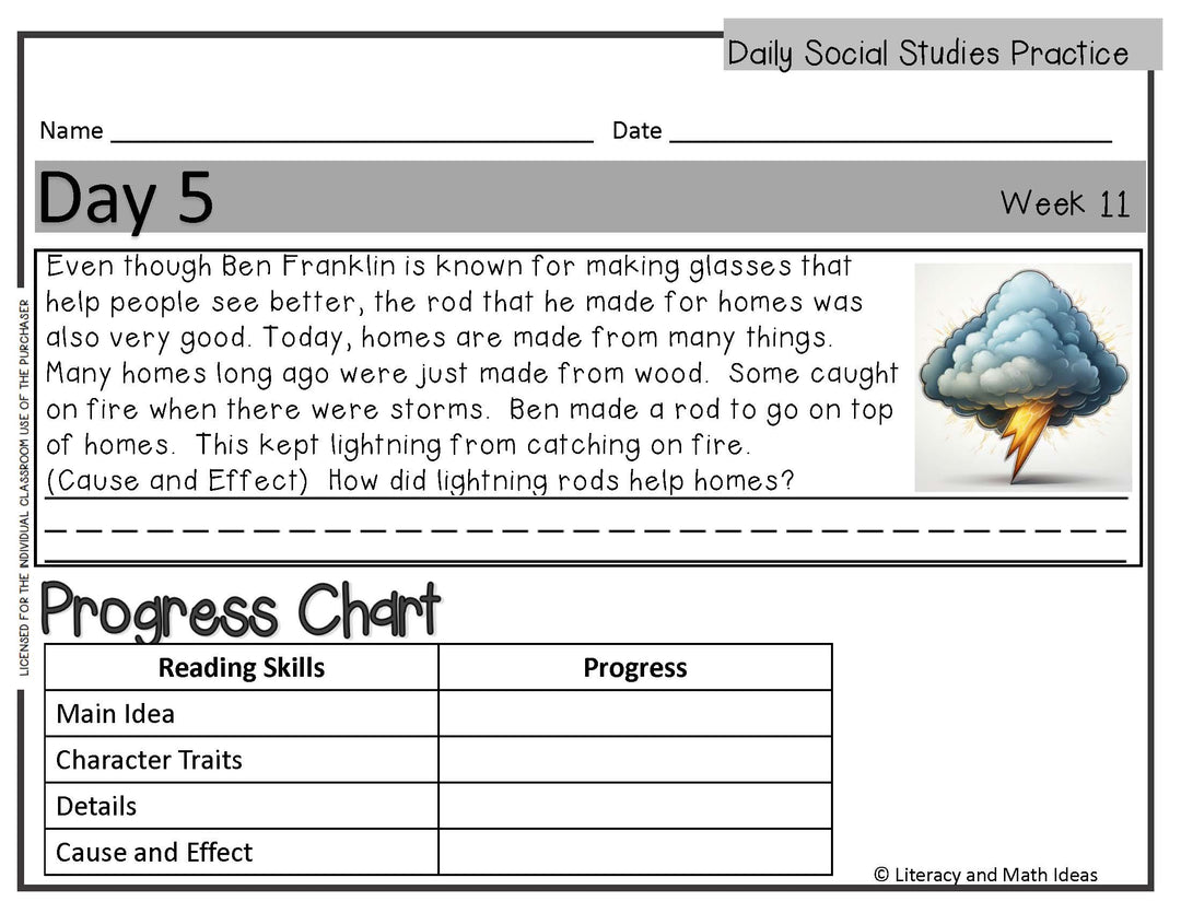 Daily Social Studies Practice (Weeks 9 - 12)