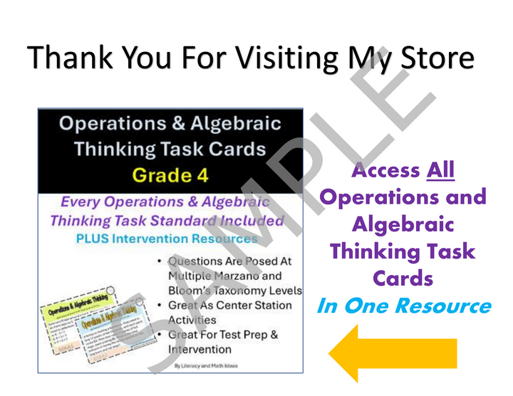 Free 4th Grade Math Center: CCSS 4.OA.1 Multiplicative Comparison Activity