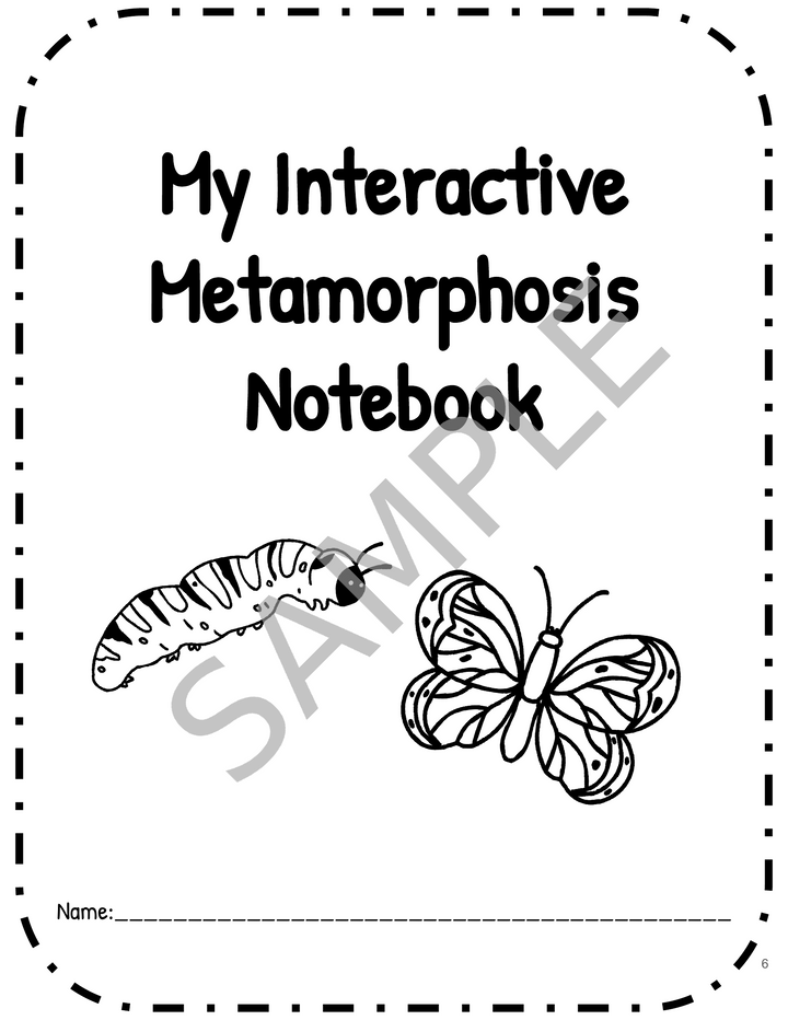 Metamorphosis Interactive Notebook: Butterfly & Frog Life Cycles