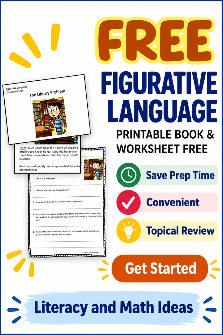 Free Onomatopoeia Mini Book and Worksheet - Figurative Language Practice