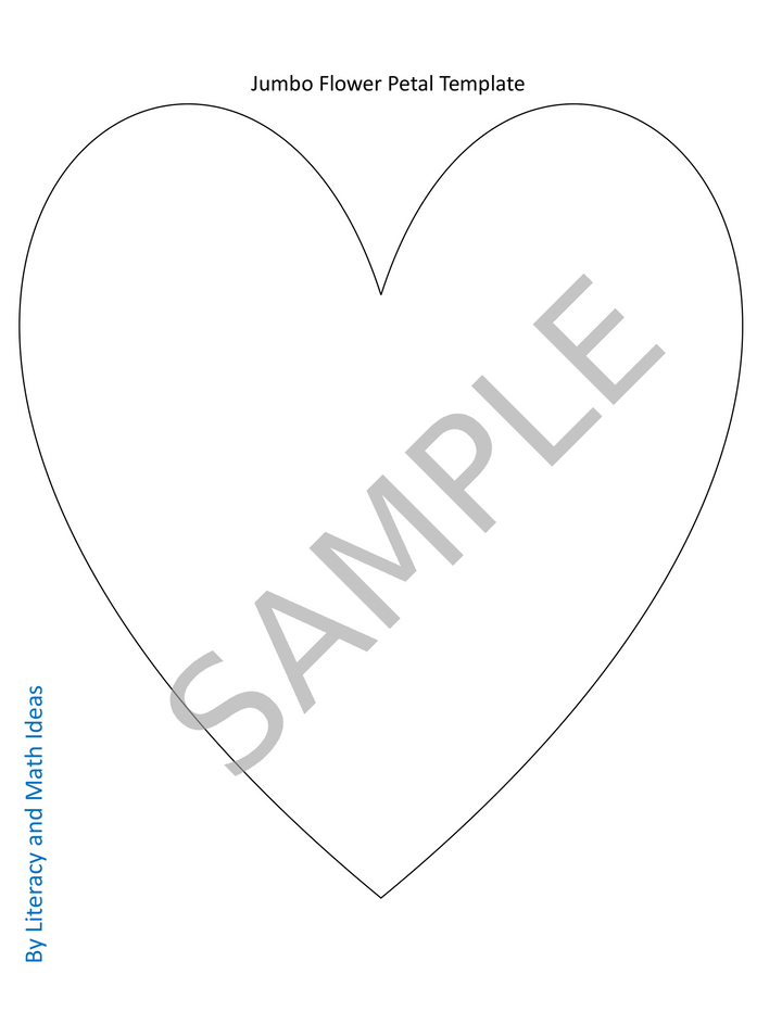 Free Mother's Day Crafts & Templates (Jumbo Flower & Poem)