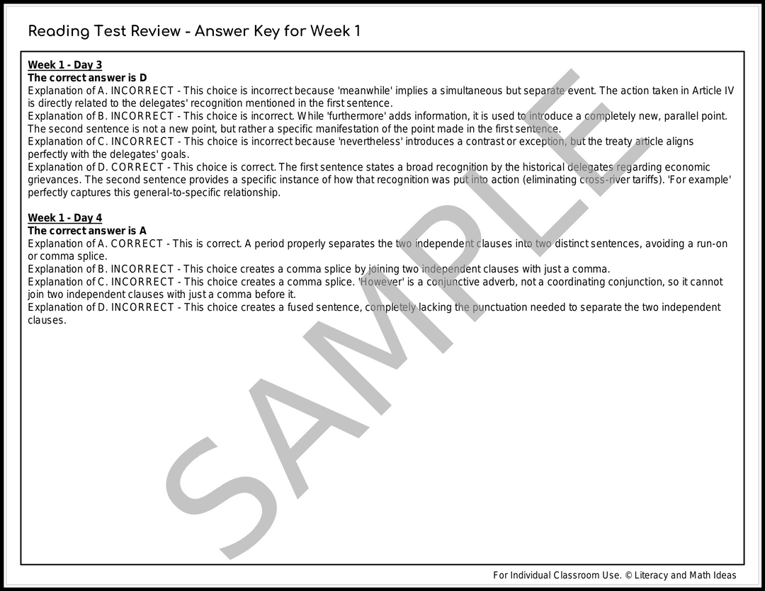 5-Day Daily SAT Reading Practice: Inference, Craft & Structure