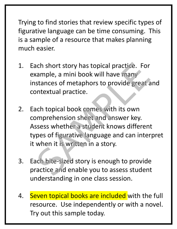 Free Onomatopoeia Mini Book and Worksheet - Figurative Language Practice