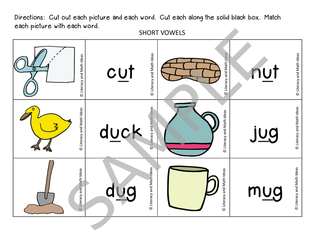 Phonics Sorts: Vowels, Blends, Digraphs, Diphthongs & R-Controlled Words