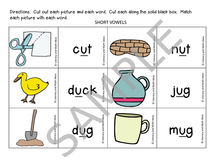 Phonics Sorts: Vowels, Blends, Digraphs, Diphthongs & R-Controlled Words