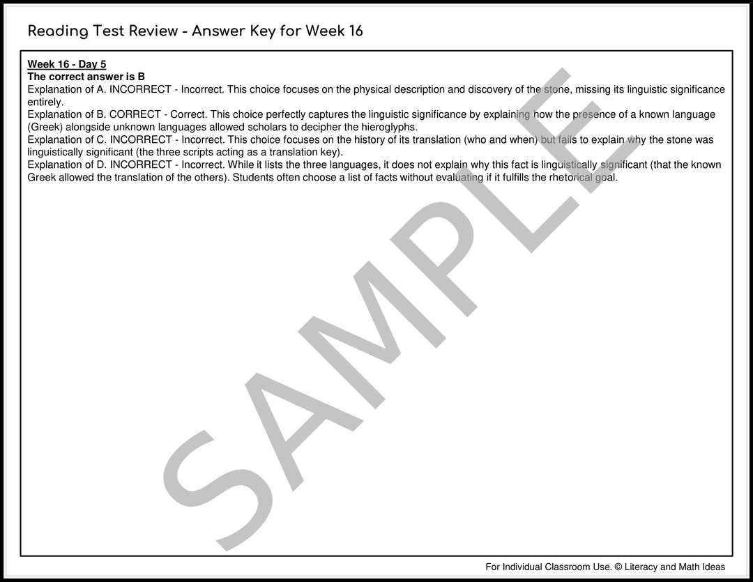 Daily SAT Reading Practice Weeks 13-16 (Month 4) - Test Prep & Detailed Explanations