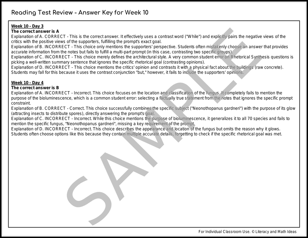 Daily SAT Reading Practice Weeks 9 - 12 (Month 3)