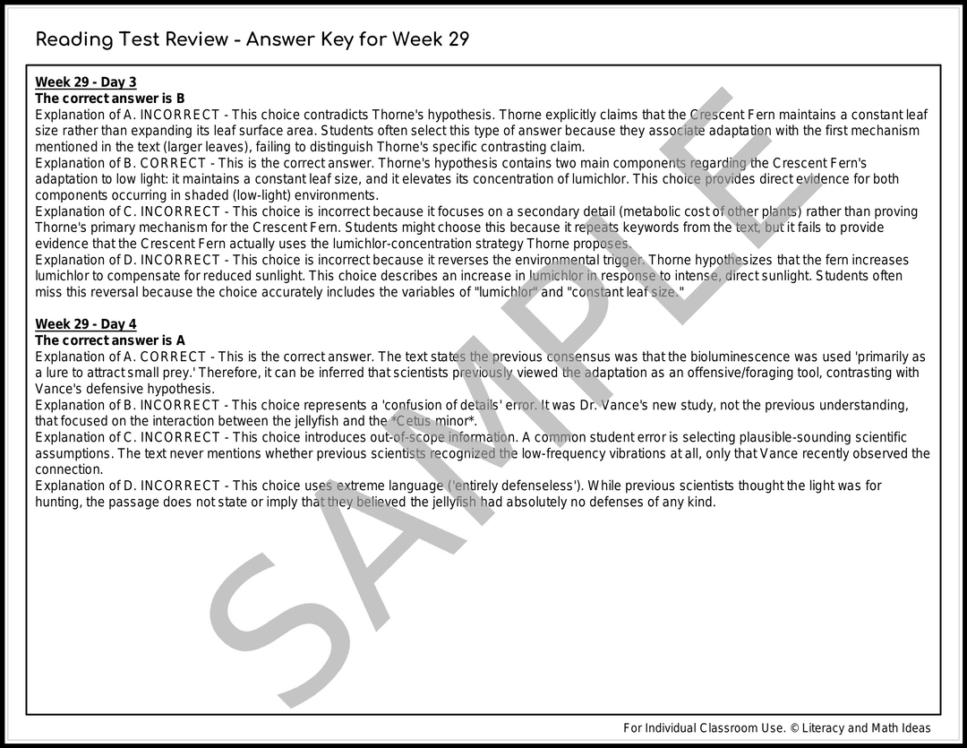 Daily SAT Reading Practice: Weeks 29-32 (Month 8)