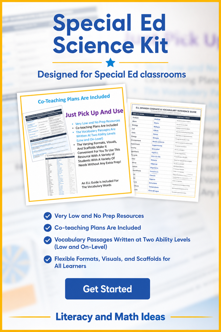 3rd Grade Physical Science NGSS & Special Ed Task Cards Bundle