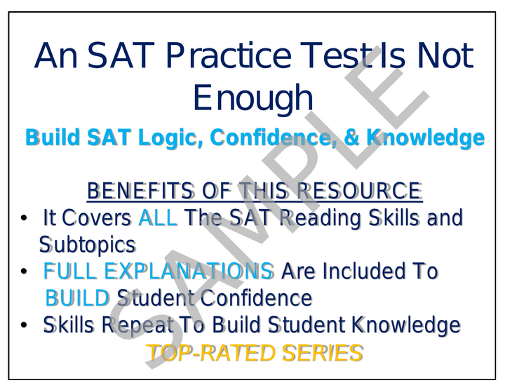 5-Day Daily SAT Reading Practice: Inference, Craft & Structure
