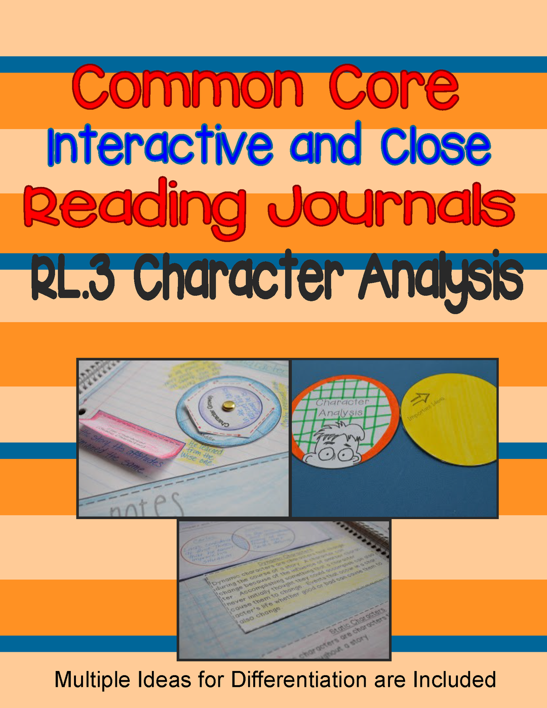 Interactive Reading Journal: Character Analysis RL.3