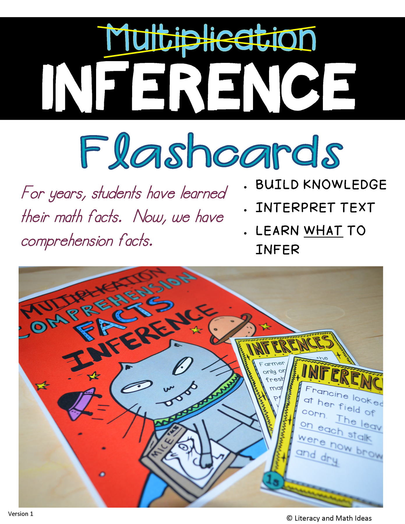 Comprehension Facts Flashcards: Inference – Literacy and Math Ideas