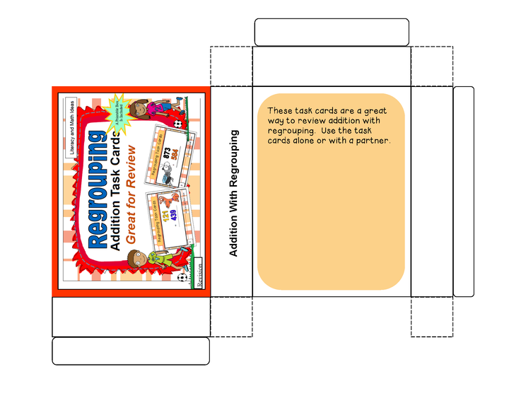 Addition with Regrouping Task Cards