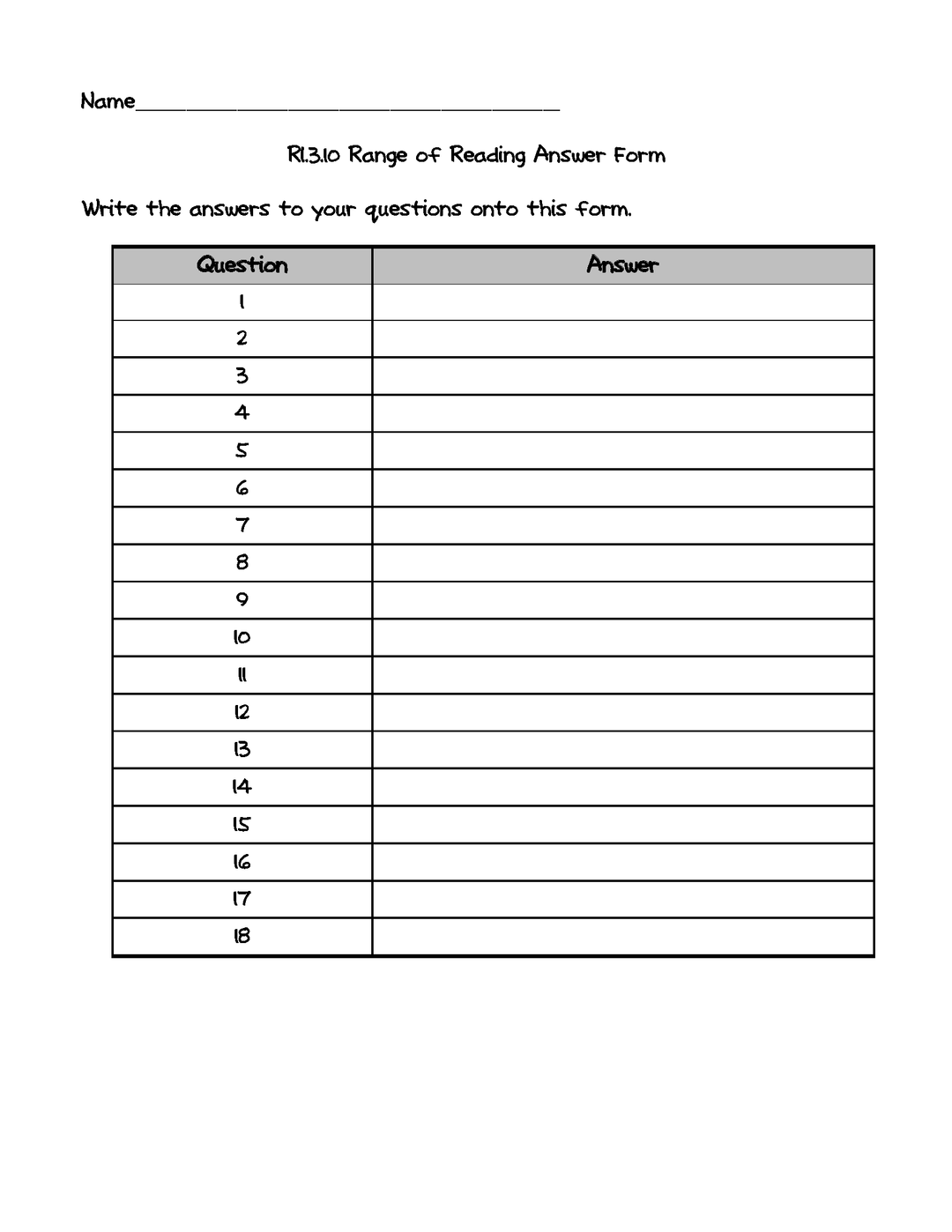 Common Core Centers for Every Informational Text Standard: Grade 3