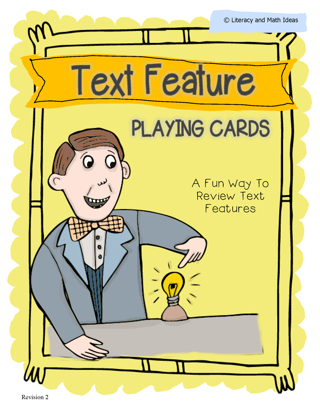Text Feature Playing Cards