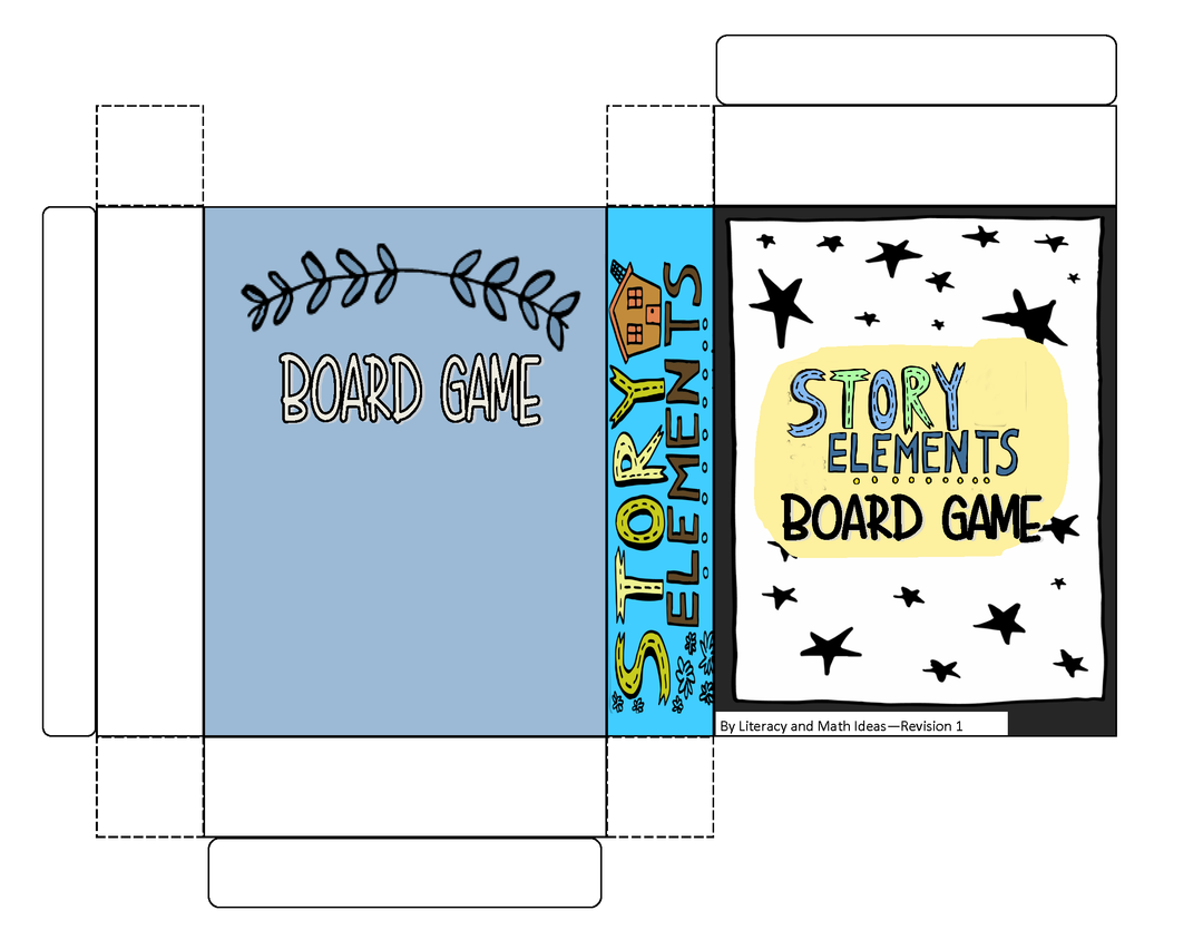 Story Elements Task Cards and Story Elements Board Game