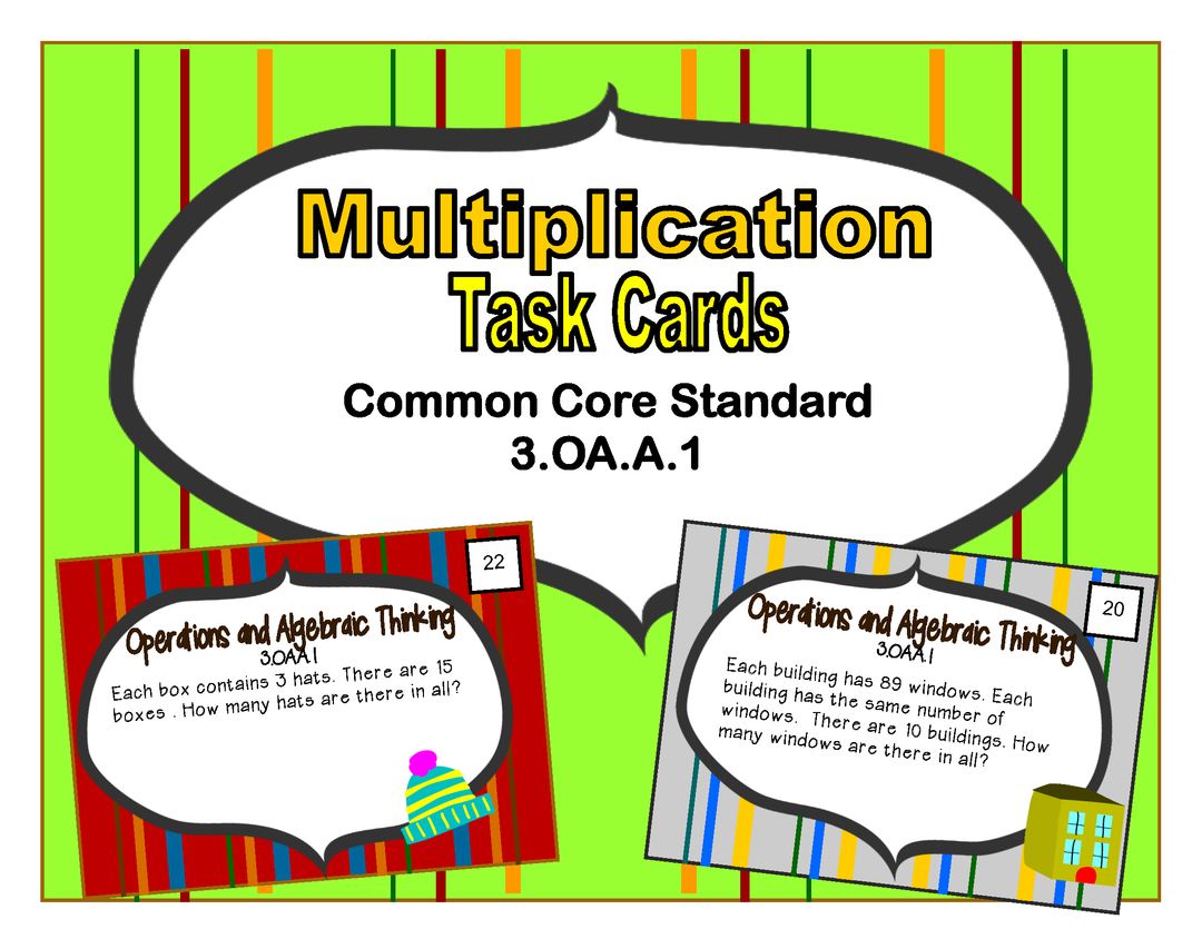 Grade 3 Common Core Multiplication Word Problems