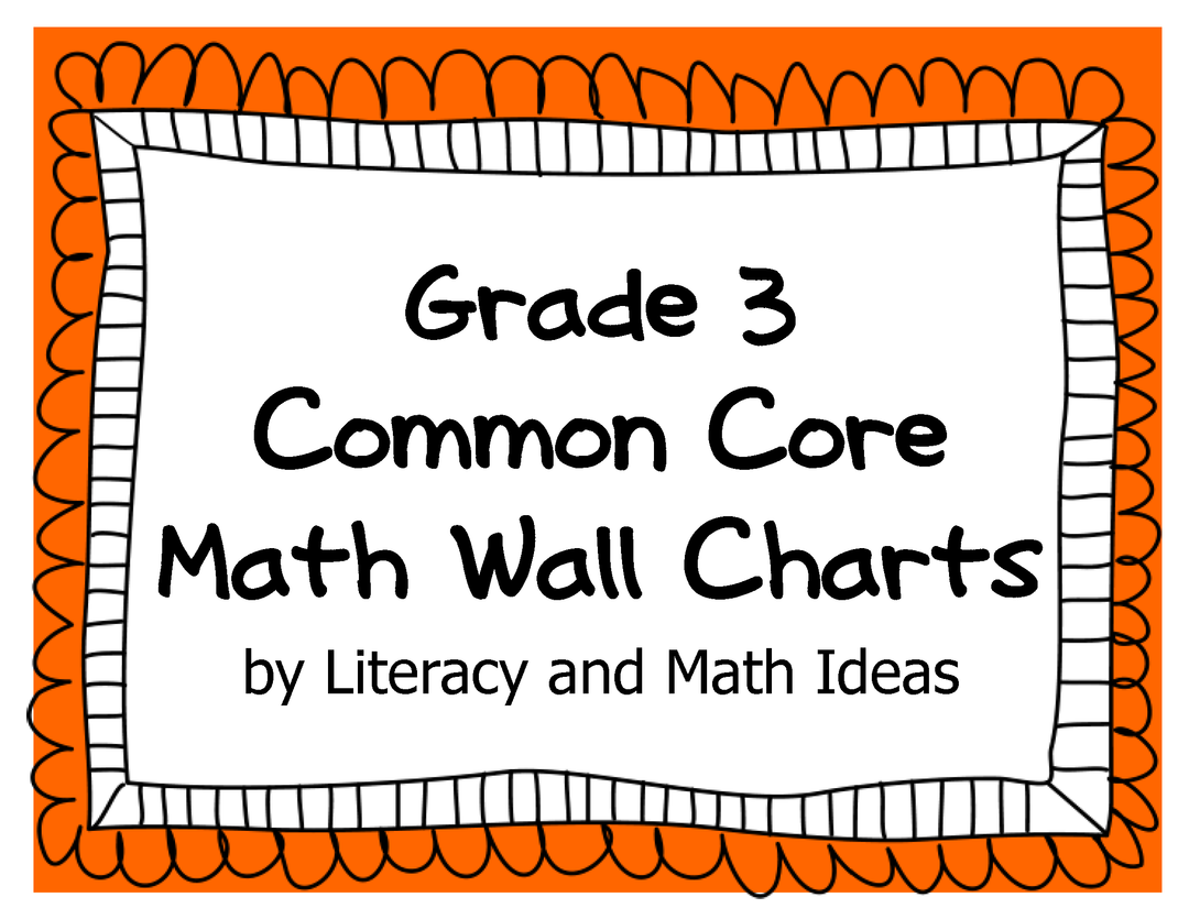 Common Core Math Grade 3 Wall Charts