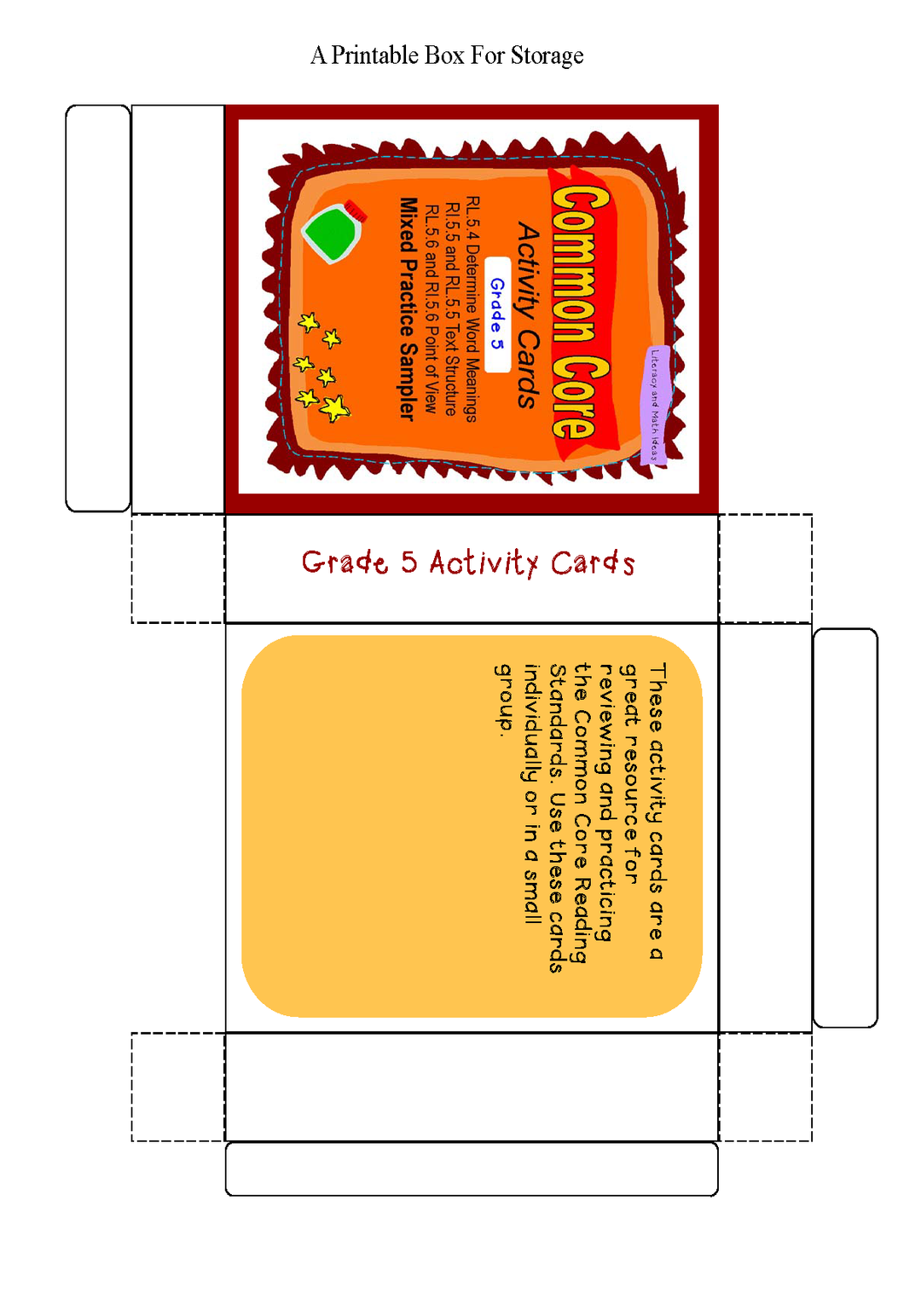 Common Core Task Cards: Grade 5