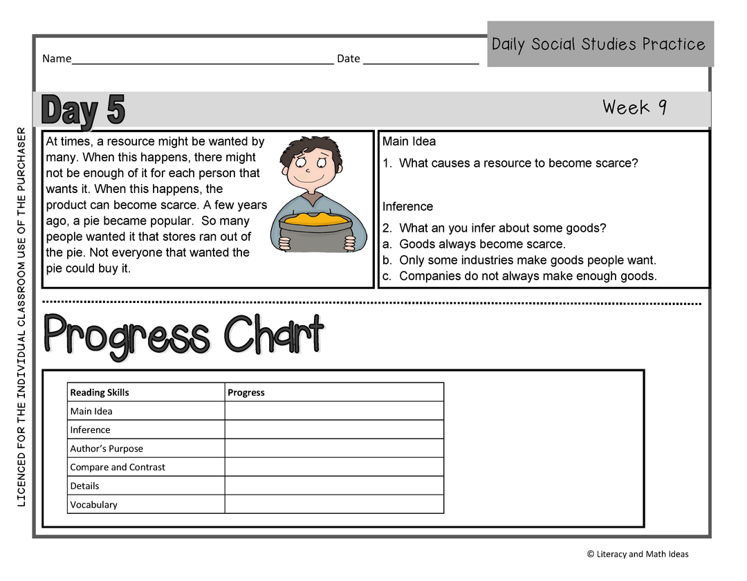 Daily Social Studies (Grade 3 Weeks 9-12)