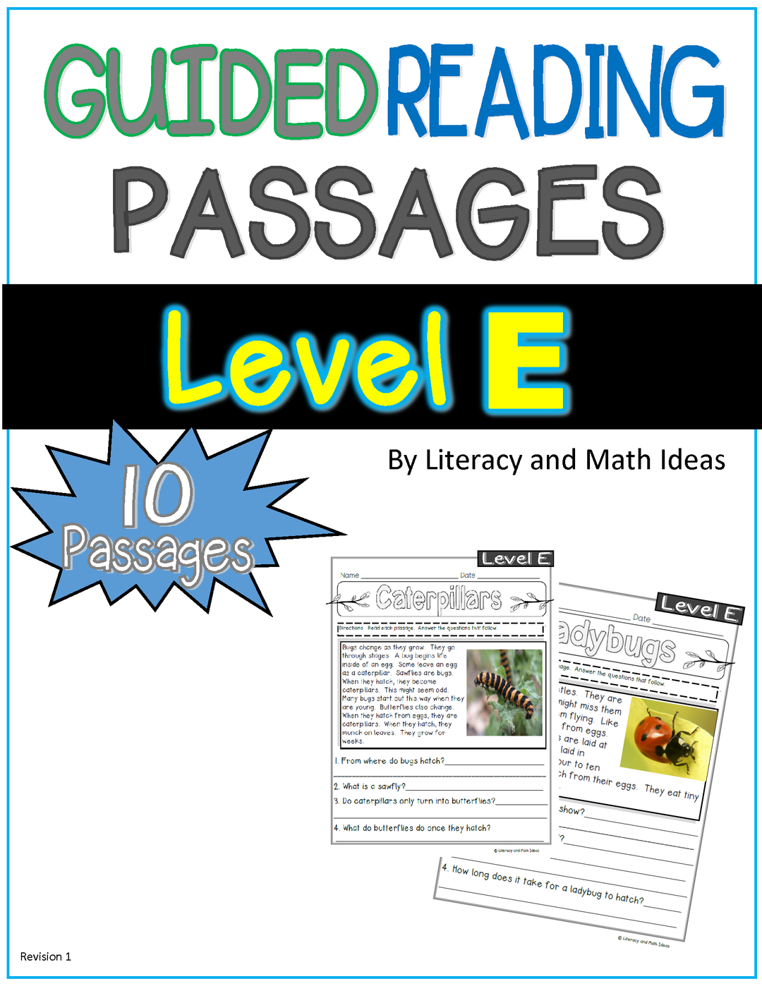 Guided Reading Nonfiction Passages Level E