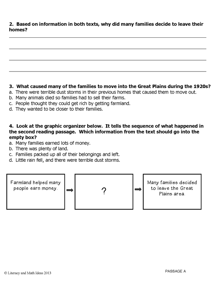 Common Core Grade 5: Integrate Texts RI.5.9 Practice