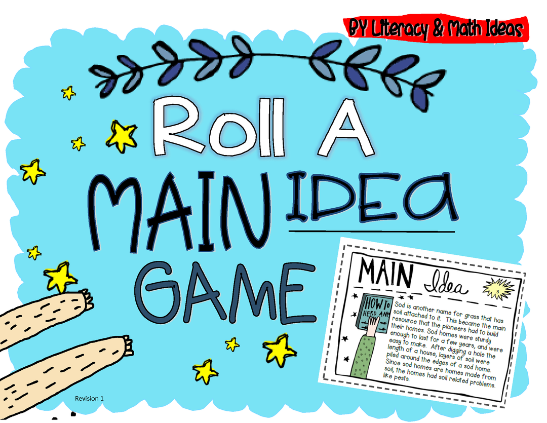 Roll a Main Idea Game (A Fun Way to Review Main Idea)