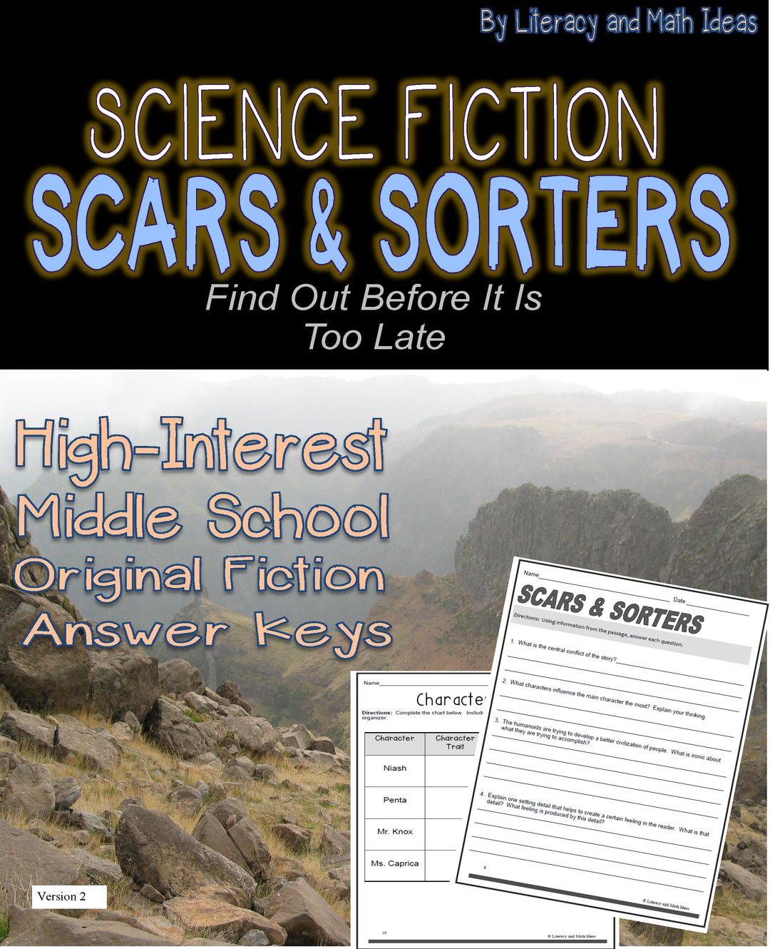 Middle School Science Fiction Close Reading Practice: Scars and Sorters