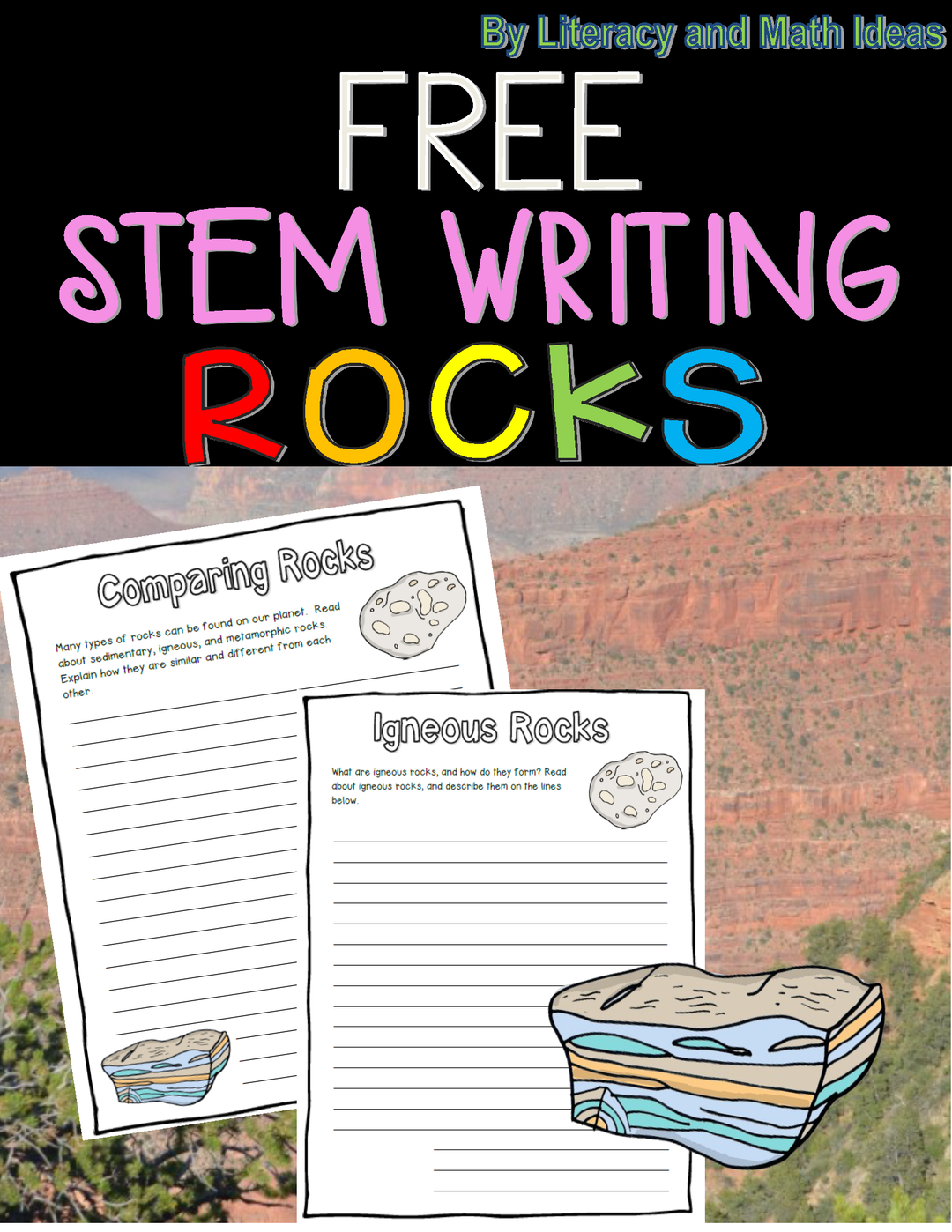 Free Stem Science Writing (Sedimentary, Metamorphic, and Igneous Rocks)