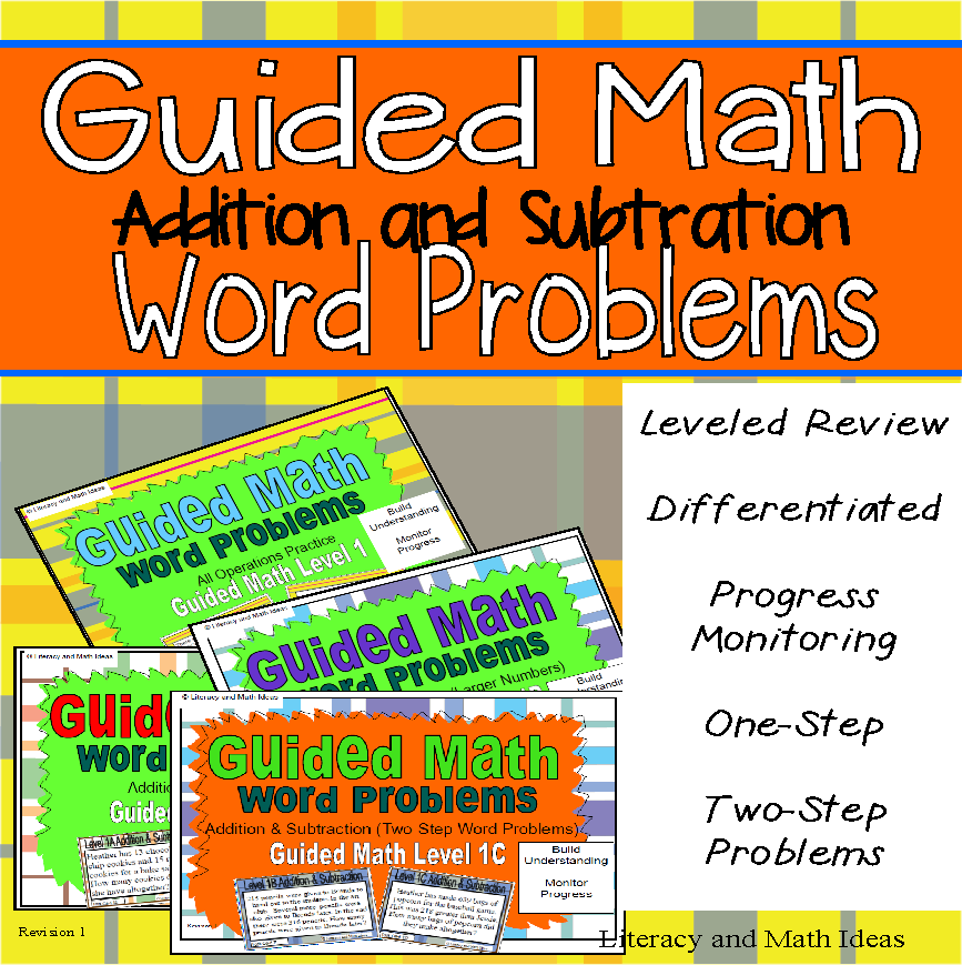 Worded Problems Math Plus Guided Math (Addition and Subtraction Word Problem Bundle) – Literacy ...
