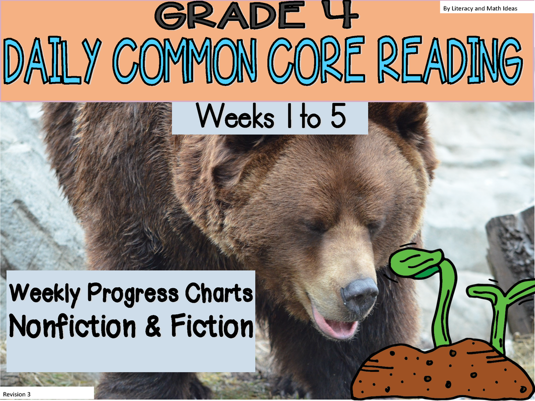 Grade 4 Daily Common Core Reading Practice Weeks 1-5
