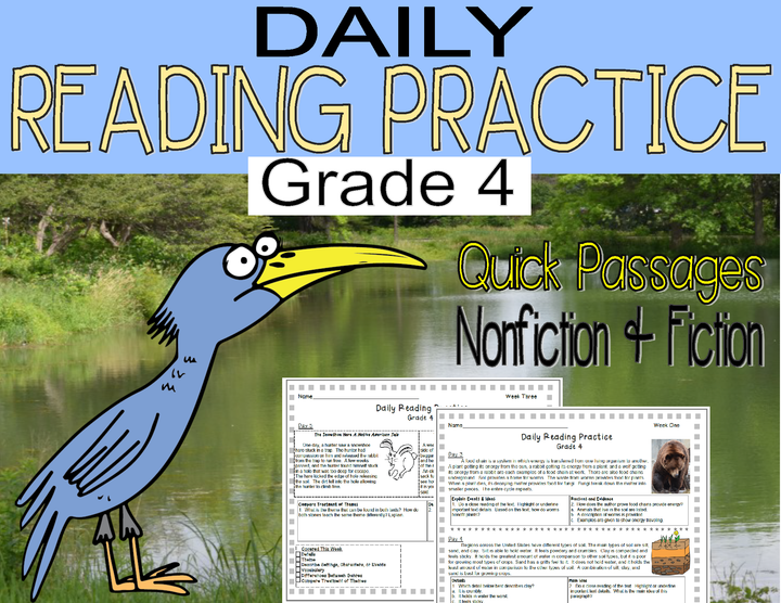 Daily Reading Practice Grade 4 (35 Full Weeks)