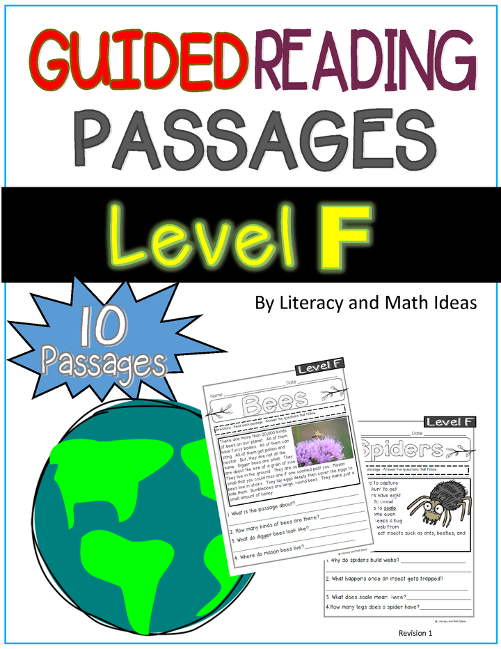 Guided Reading Nonfiction Passages Level F