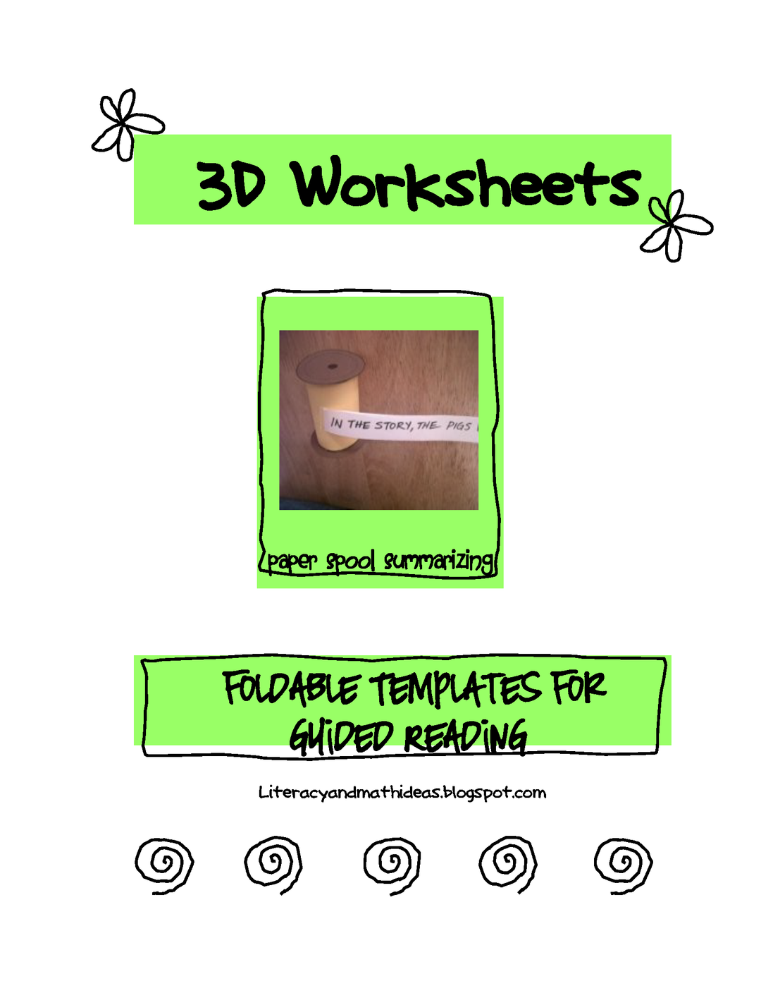 Free Reading Response Templates: 3D Worksheets!