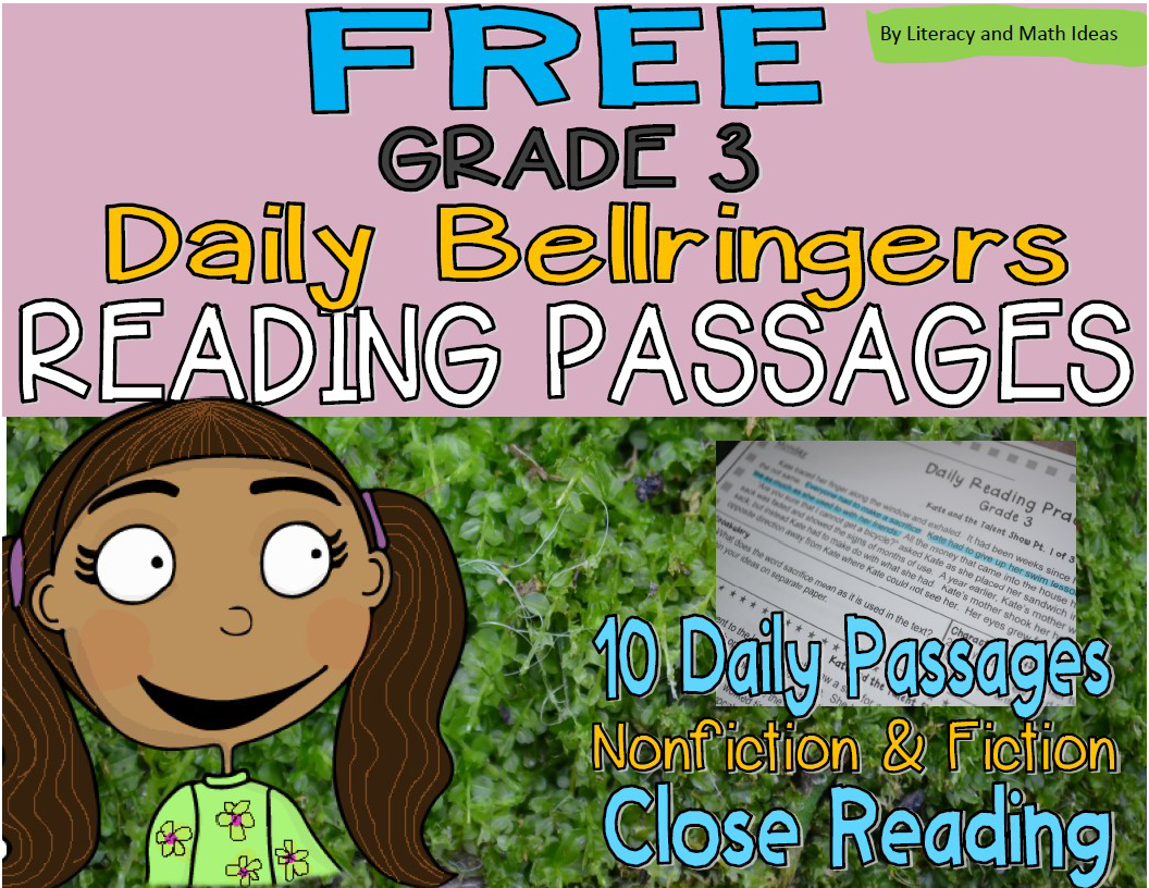 10 Free Passages: Daily Reading Comprehension Grade 3