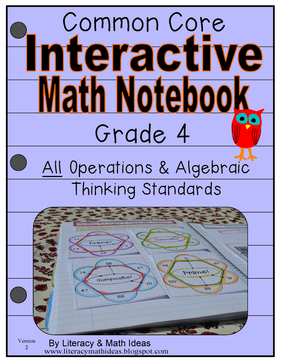 Grade 4 Common Core Interactive Notebook Operations and Algebraic Thinking