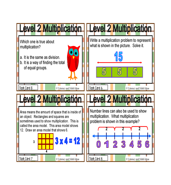 Guided Math: Solving Multiplication Word Problems