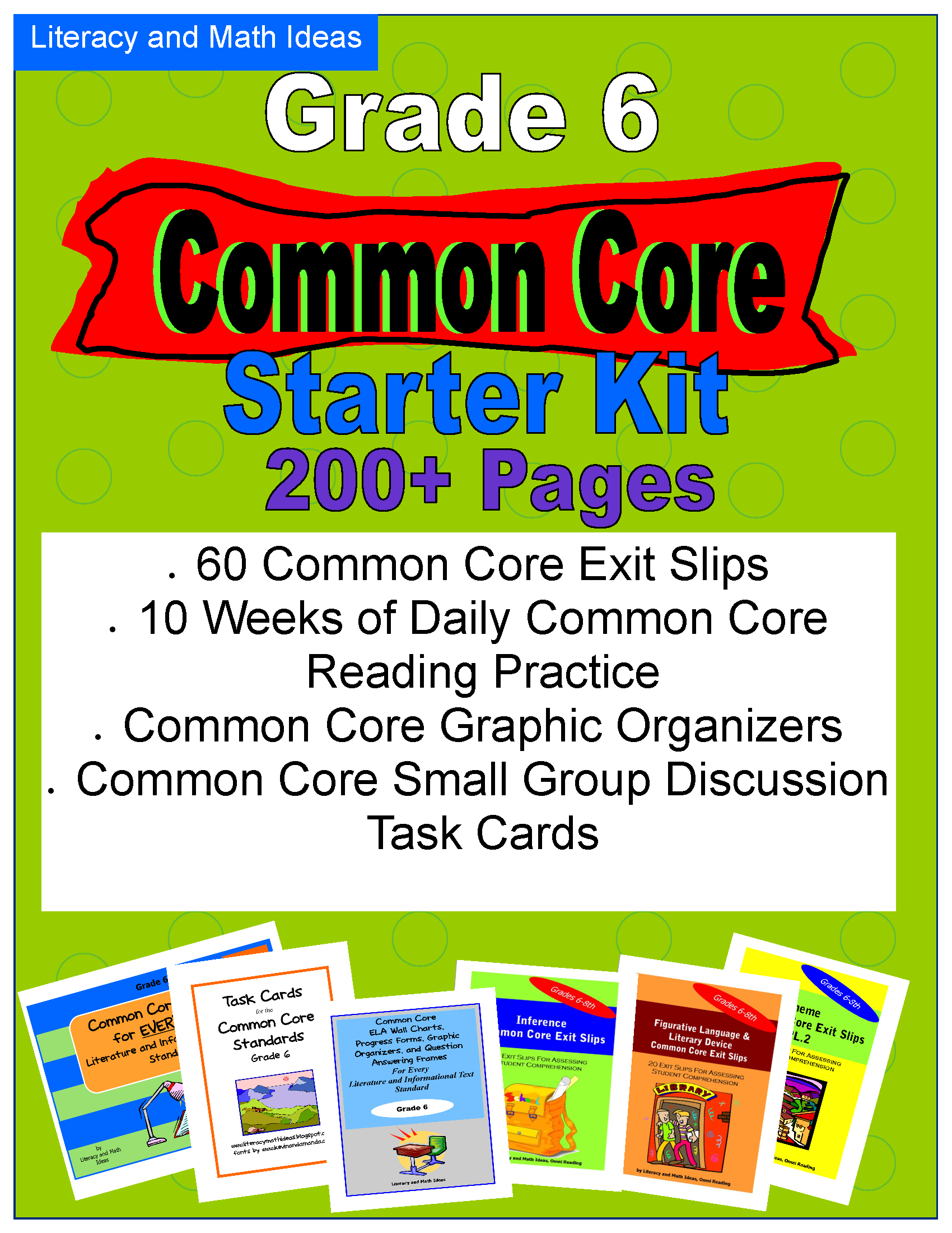 Common Core Reading Organizers